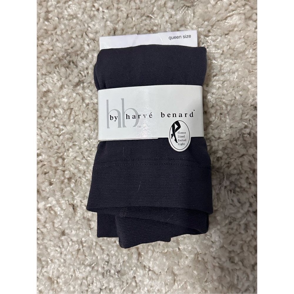 NEW WITH TAGS Harve Benard GRAY‎ Queen Size Fleece Footed Tights 165lbs-250lbs